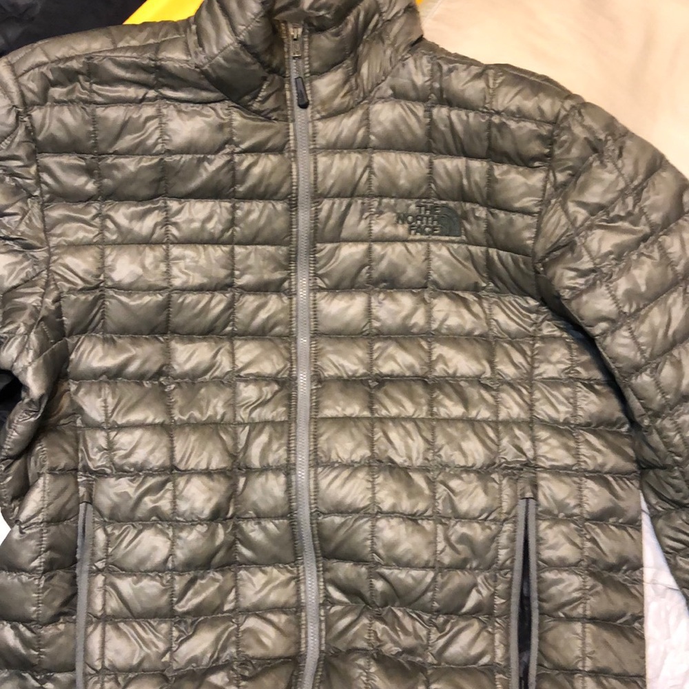 North Face Grey Bubble Jacket